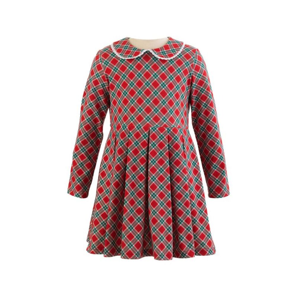 Rachel Riley Girls  Tartan Jersey Dress